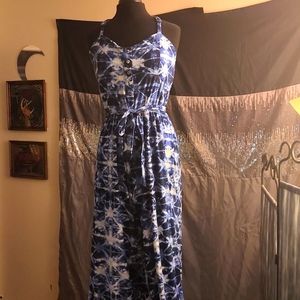 Shibori print Capri dress